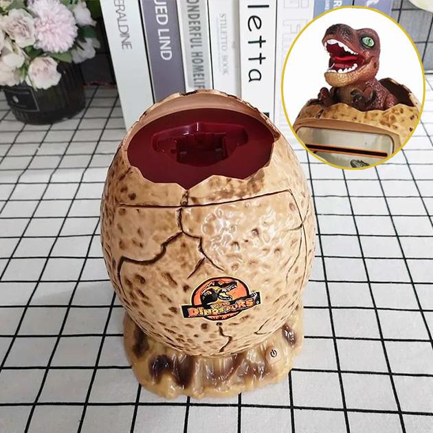 Скарбничка сейф дитячий з нічником DINOSAUR Яйце динозавра із кодовим замком та відбитком пальця - фото 9