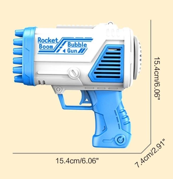 Пистолет-пушка пузырьковый Rocket Boom Голубовато-белый - фото 4
