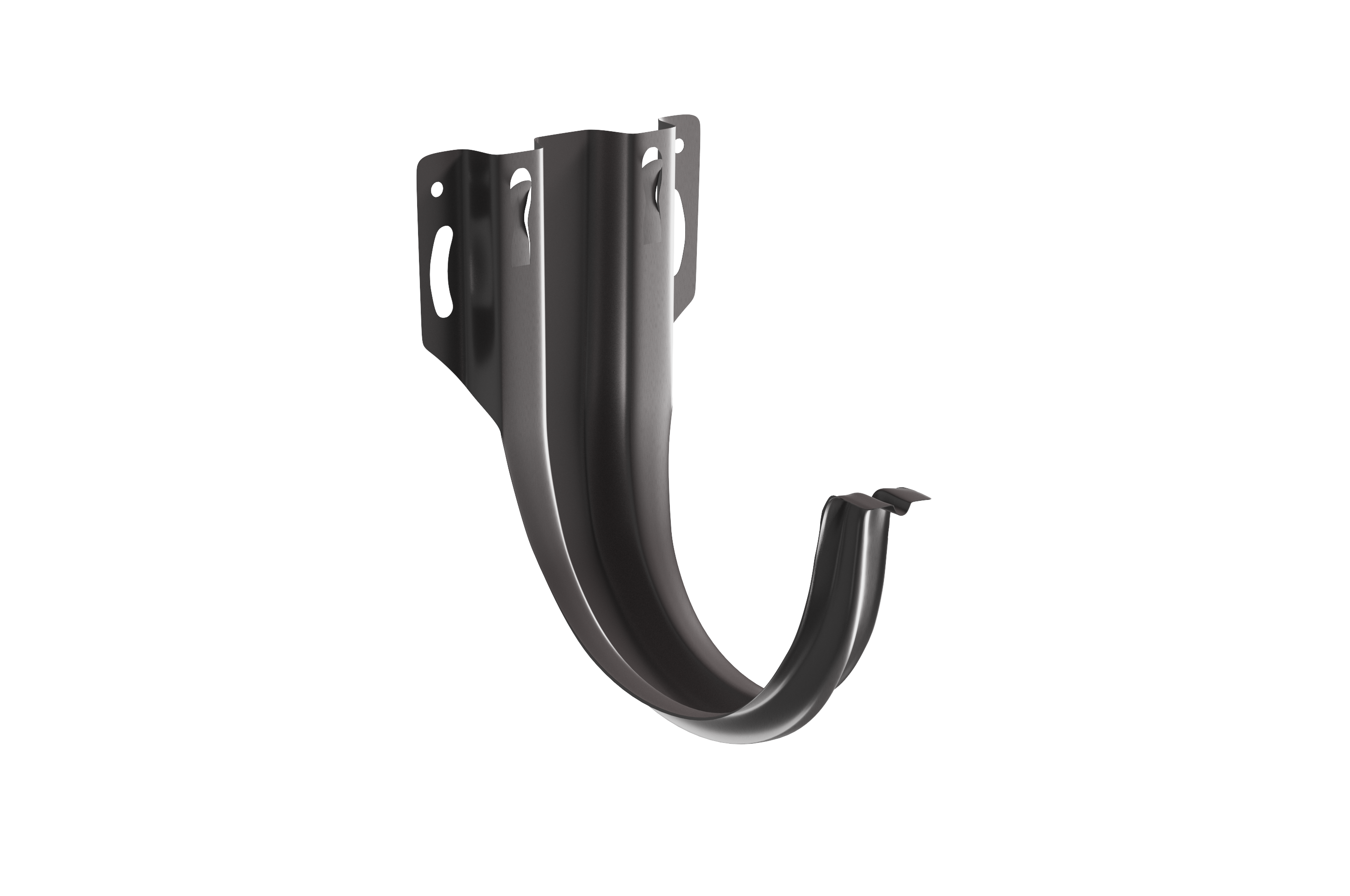 Держатель желоба Forostina 128 мм RAL 8019 Темно-коричневый (vo-24927/21)