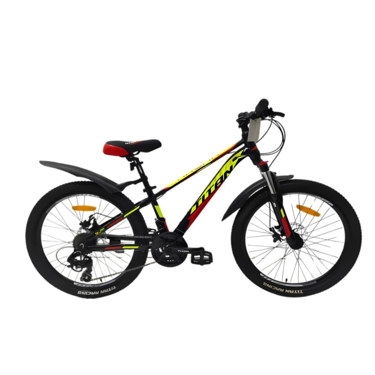 Велосипед Titan Arena 24" 12" Чорний/Червоний (378)