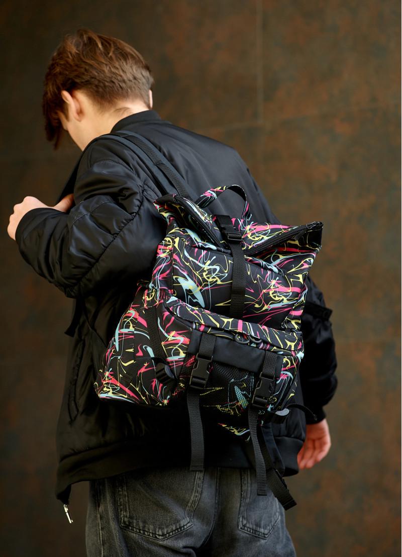 Рюкзак мужской Sambag RollTop Double Abstract (15351008)