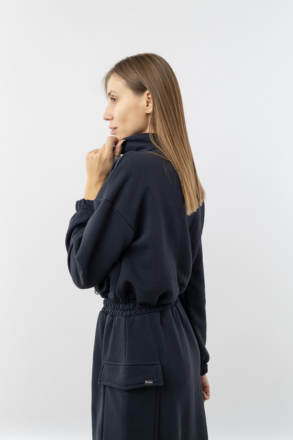 Свитшот женский ЦБ-00235809 р. 46 Темно-синий (SKT000946864) - фото 2