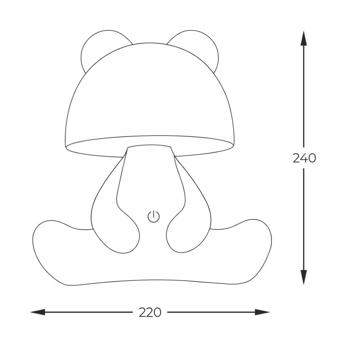 Настольная лампа BEAR (KDR-6303-PK) - фото 2 Настольная лампа BEAR (KDR-6303-PK) - фото 2