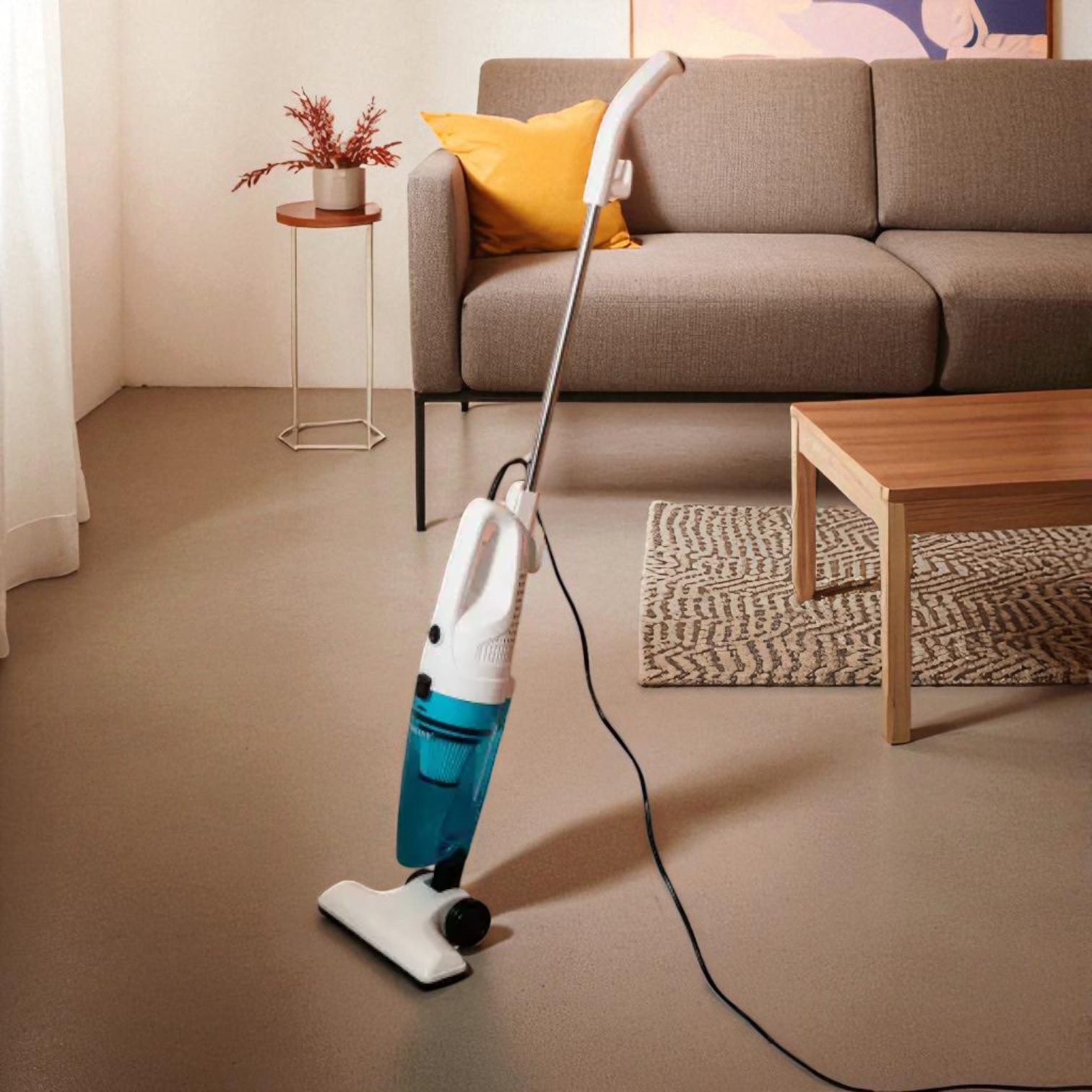 Пилосос вертикальний колбовий зі знімною ручкою Sokany SK-13013 2в1 для сухого прибирання 900 Вт Блакитний/Білий - фото 2 Пилосос вертикальний колбовий зі знімною ручкою Sokany SK-13013 2в1 для сухого прибирання 900 Вт Блакитний/Білий - фото 2