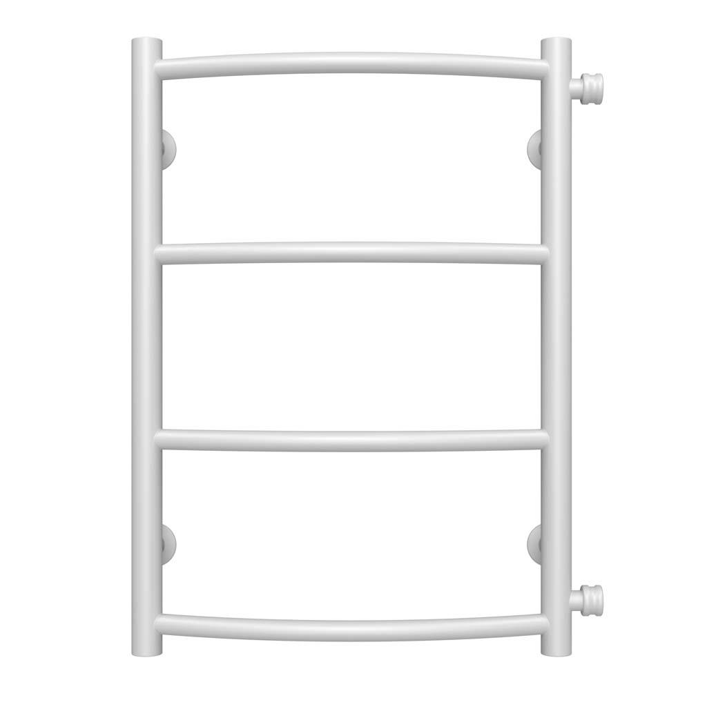 Полотенцесушитель водяной Deffi Классик П4 боковое правое подключение нержавеющая сталь 400х600 мм Белый (C.DK.60.40.4.WC)