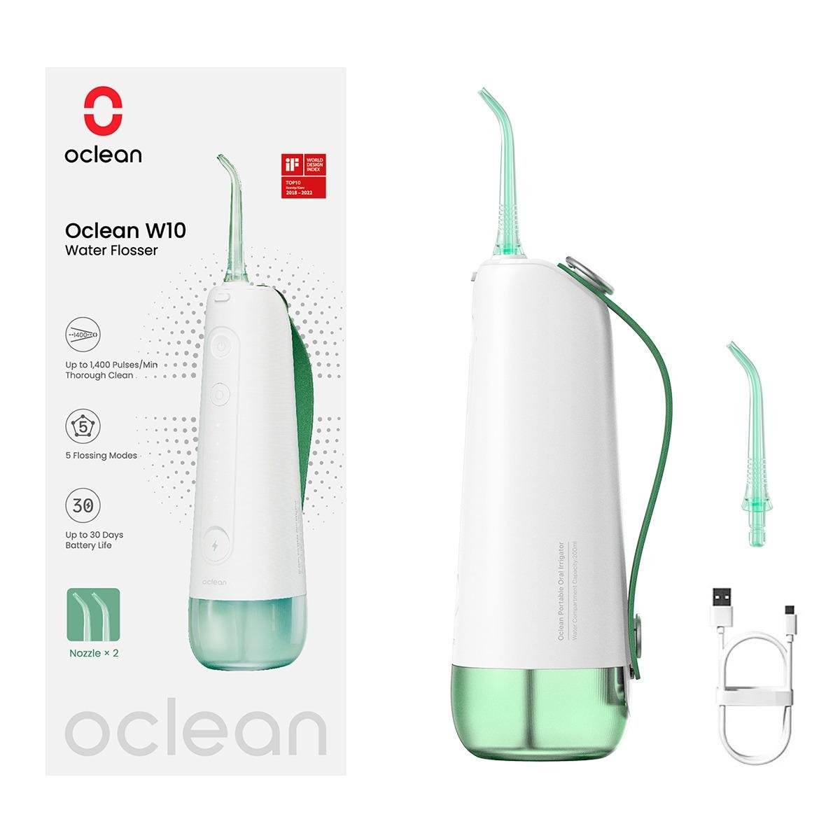 Іригатор Oclean W10 NEW-2 NOZZLES Green (00-00114749)