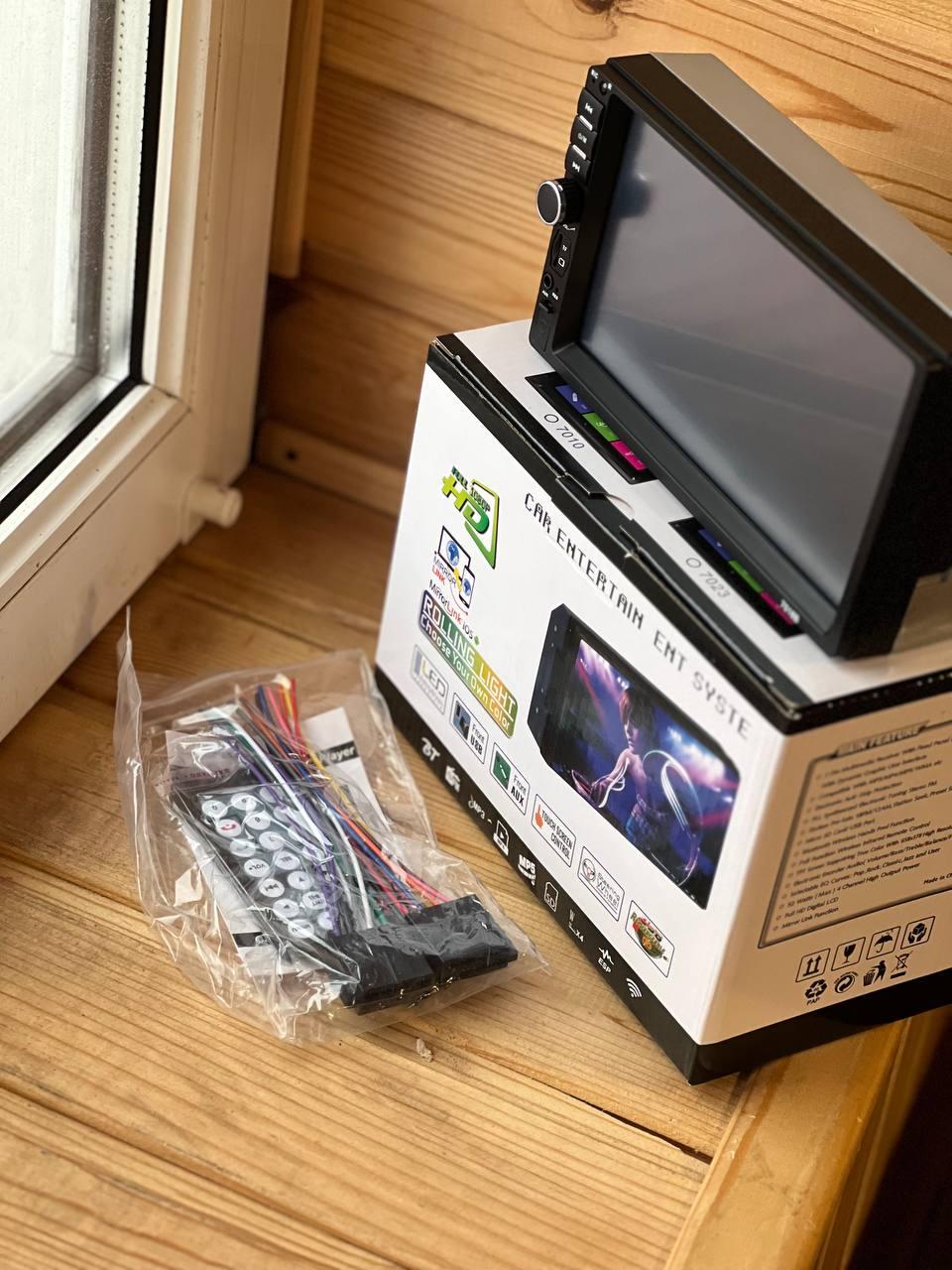 Автомагнітола в машину Чорний (7018 short) - фото 4