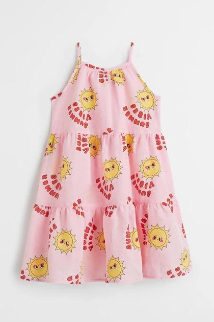 Платье H&M 1023225АВ Божья коровка 92 см Розовый