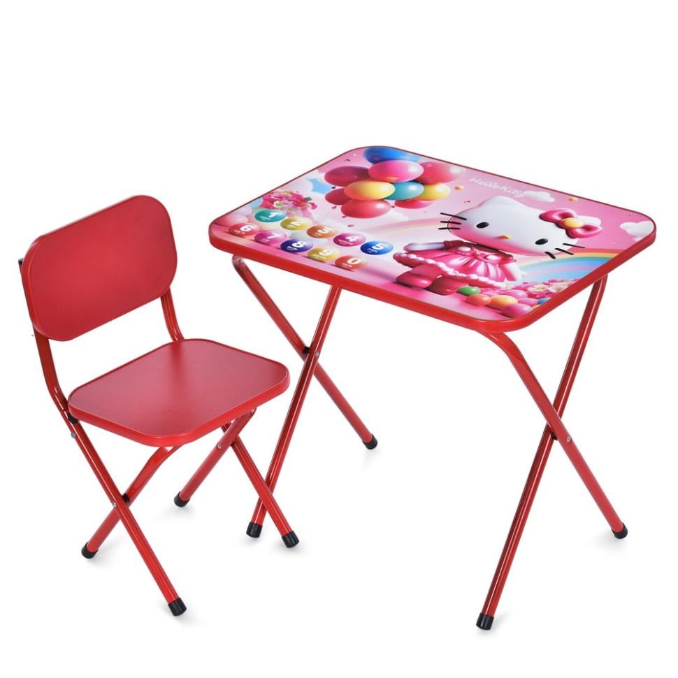 Стол детский складной Bambi комбинированный 59,5х44 см Красный (KL-154-R-144)