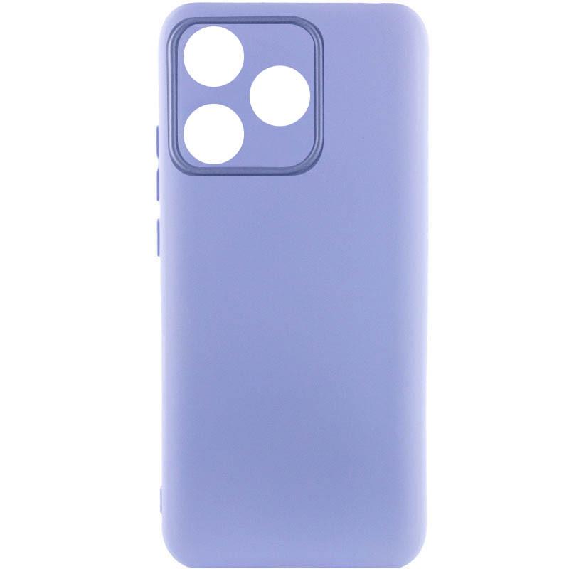 Противоударный чехол Silicone Cover Lakshmi Full Camera (AAA) для TECNO Spark 10 Сиреневый / Dasheen
