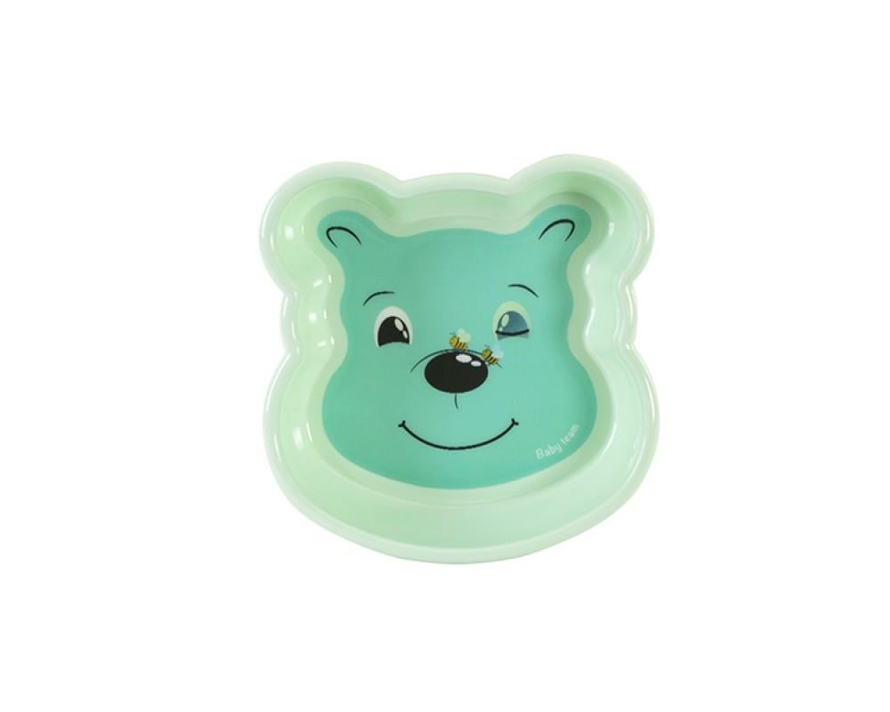 Тарелка детская глубокая Baby team Любимые зверьки от 6 месяцев