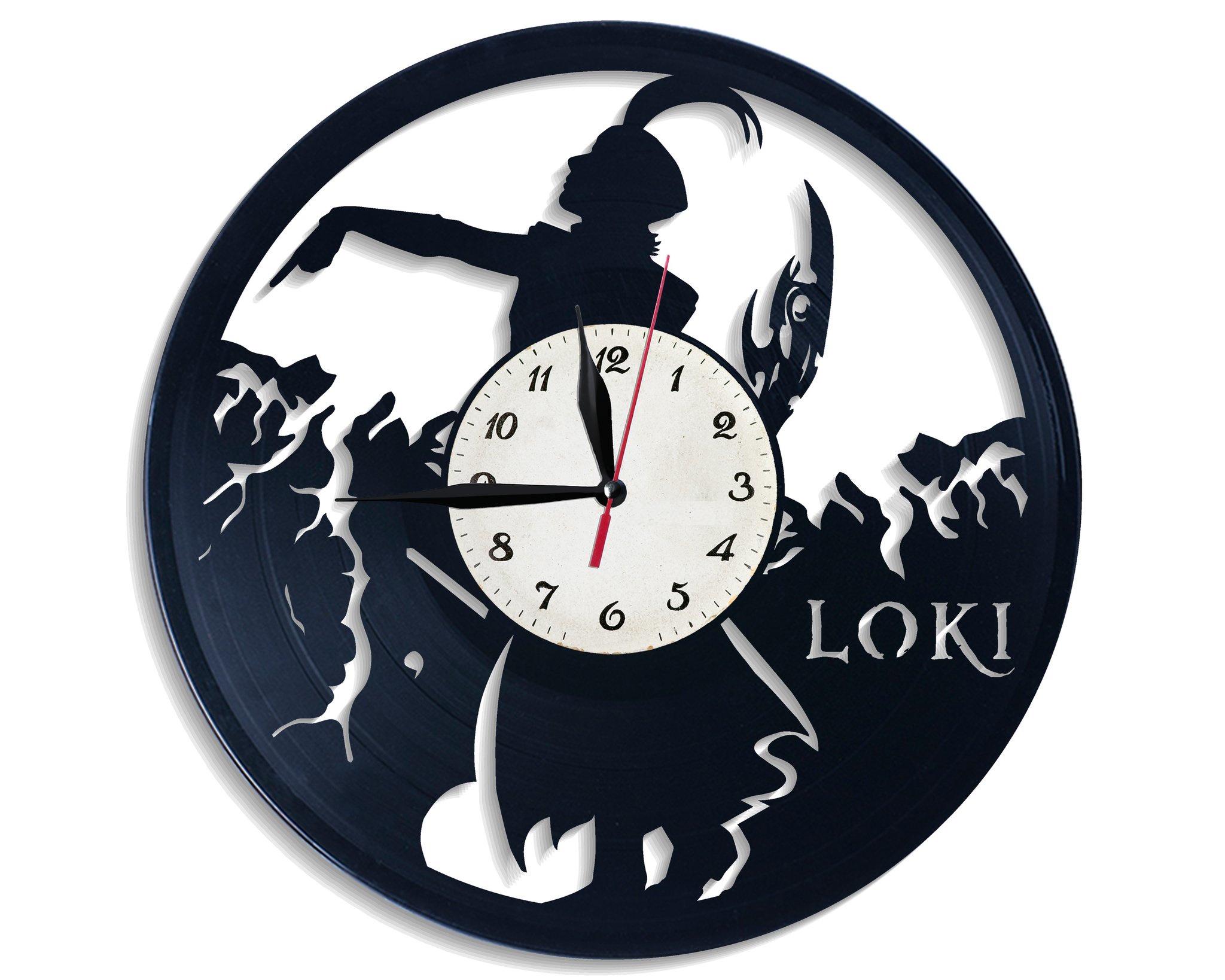 Годинник настінний Локі 2708 з вінилової платівки