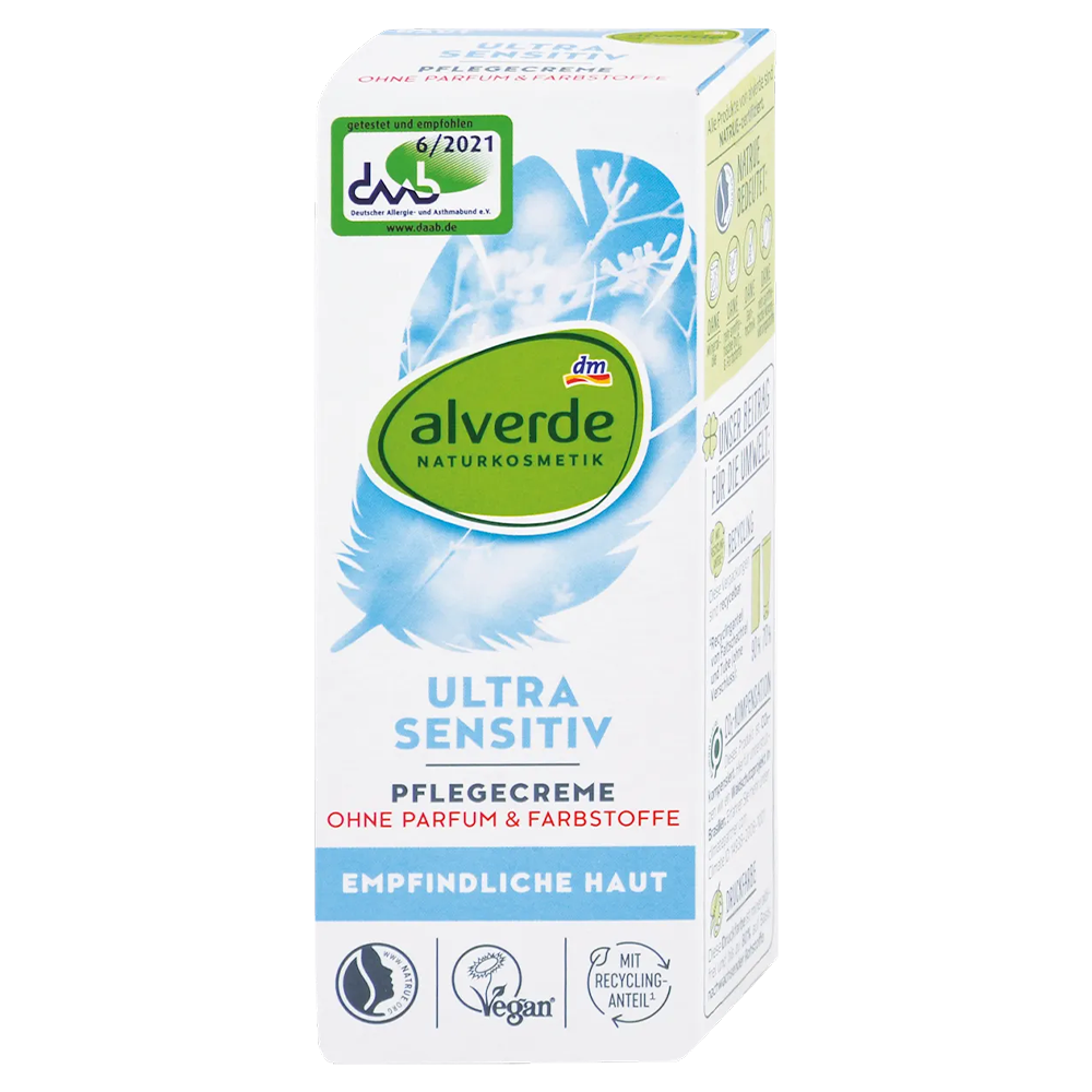 Крем Alverde Naturkosmetik для ухода за чувствительной кожей лица 50 мл