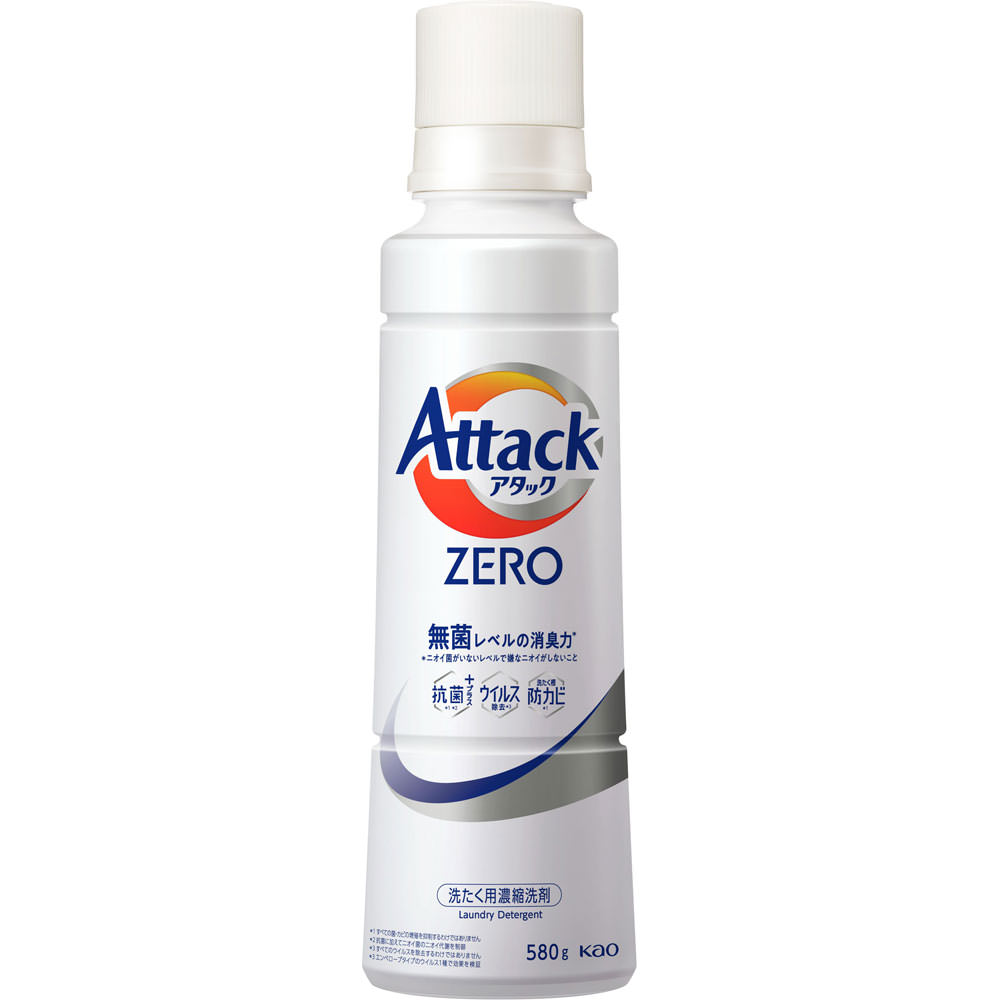 Засіб для прання рідкий Attack ZERO КАО 580 г (33537221)