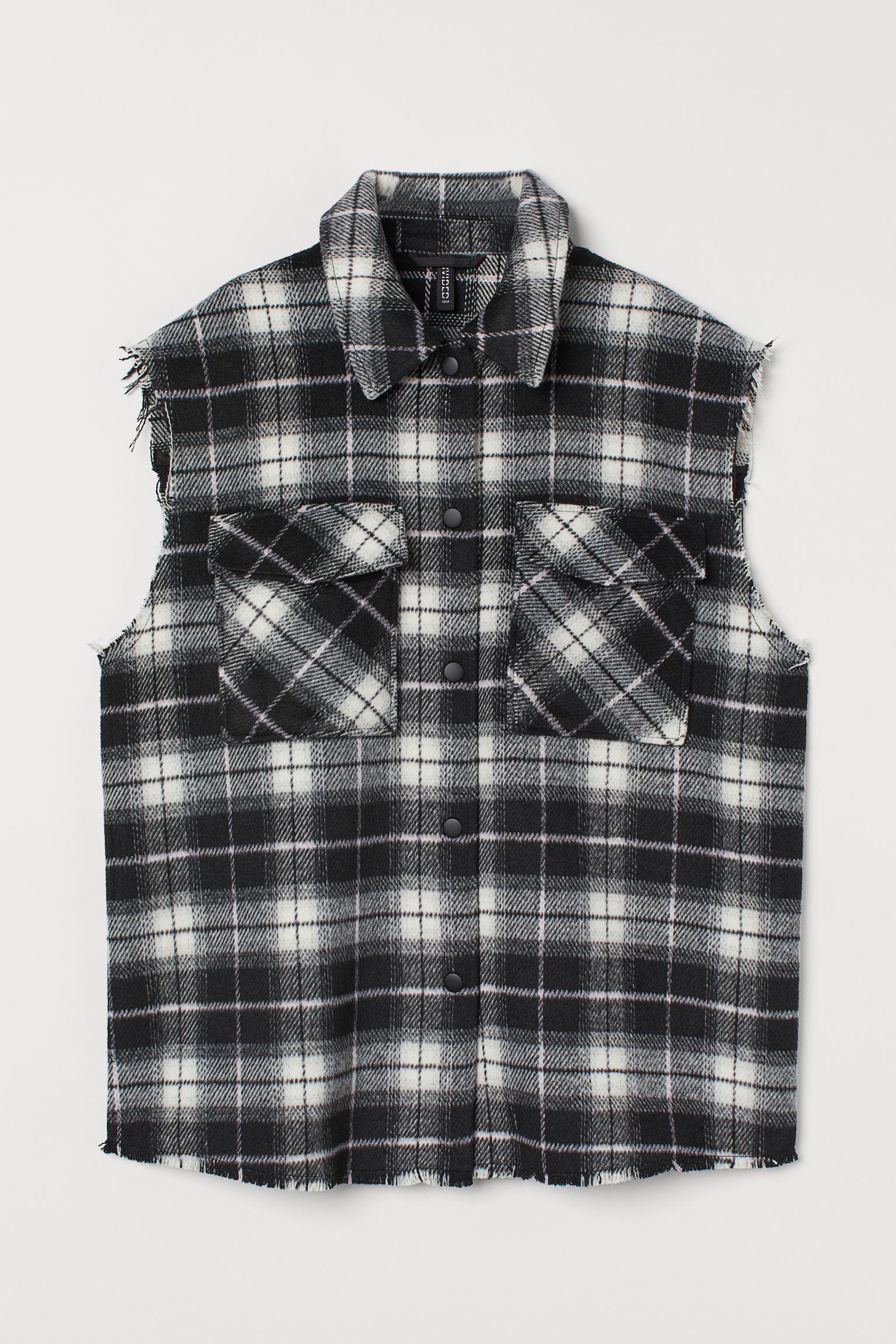 Сорочка DIVIDED клітинка S Чорно-білий (S30071013382) Сорочка DIVIDED клітинка S Чорно-білий (S30071013382)