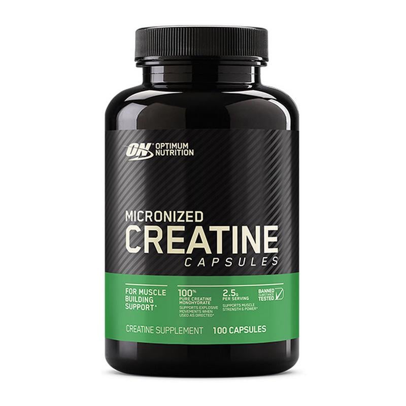Креатин моногидрат мікронізований Optimum Nutrition Micronized Creatine Capsules 100 капс.