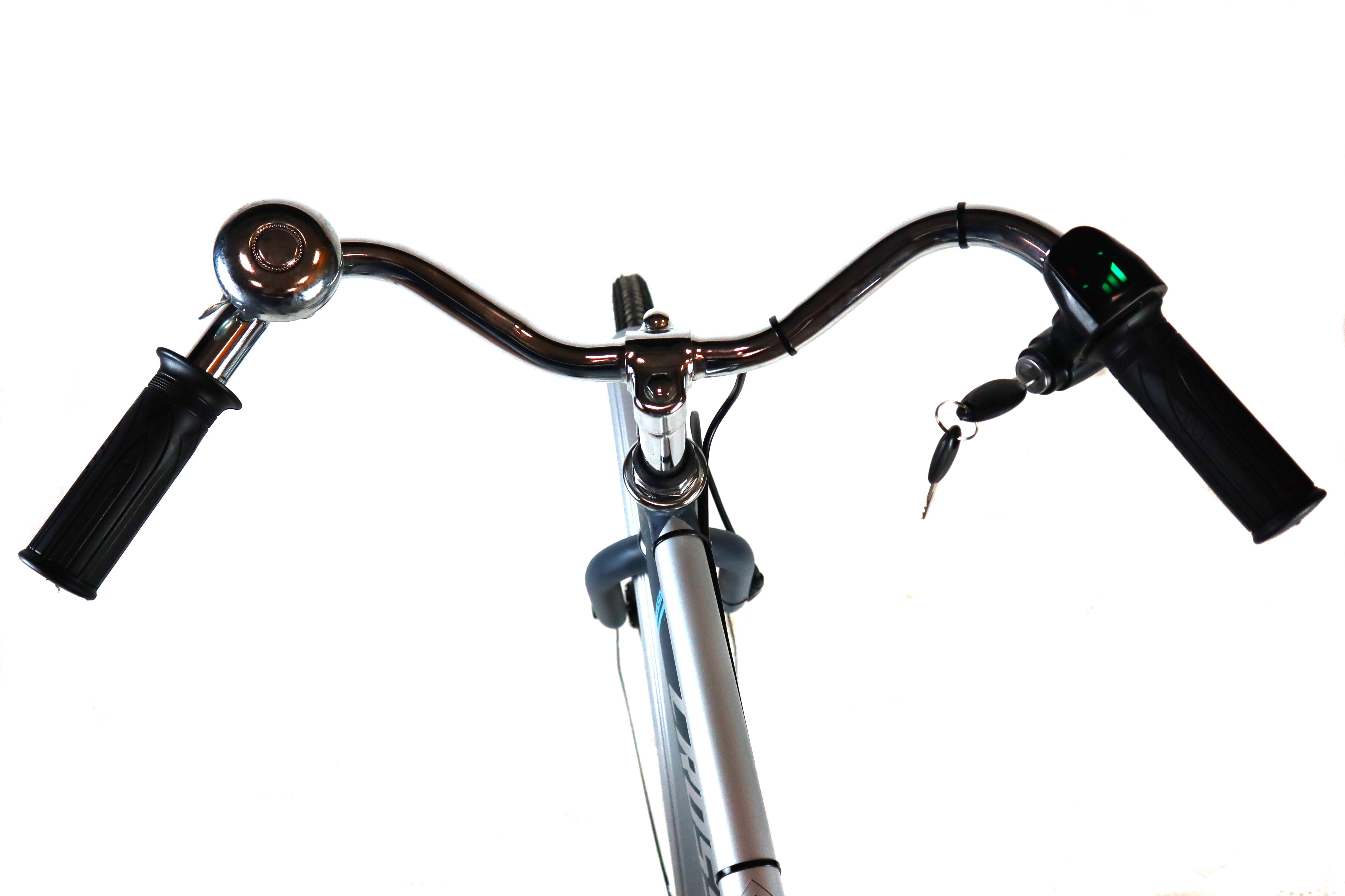 Электровелосипед дорожный с литий-ионным аккумулятором 28" (1020881) - фото 4