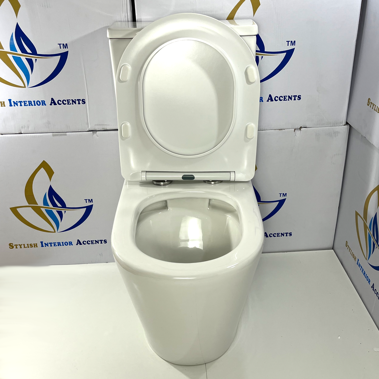 Унітаз підлоговий Sia Empress безобідковий з сидінням Slim Soft-close 605x370x800 мм White (T8380) - фото 6