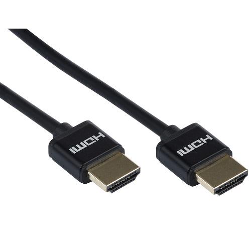 Кабель 2Е HDMI AM/AM Slim High Speed Alumium 3 м Чорний (2EW-1119-3m) - фото 2