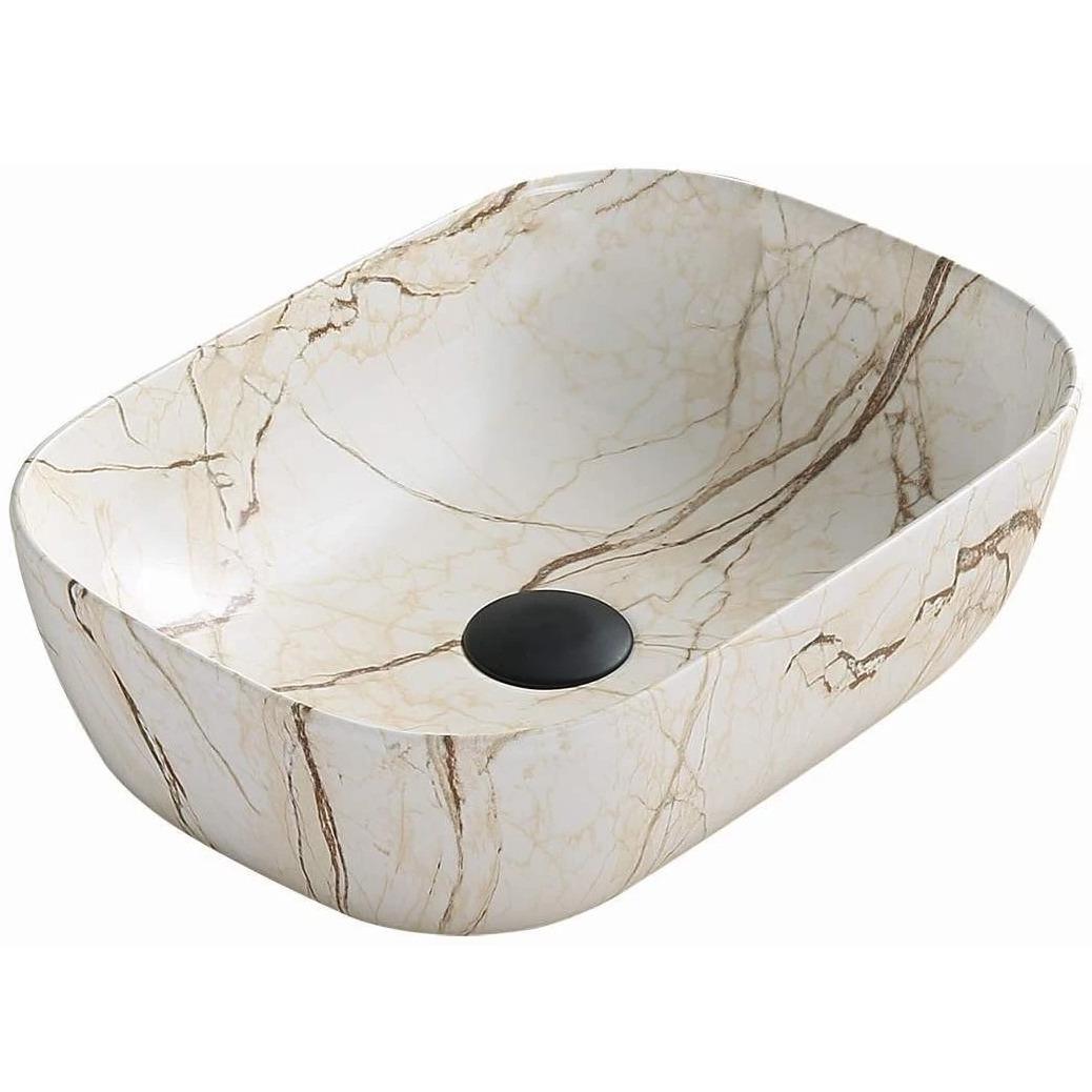 Умывальник накладной Mexen RITA BEIGE MATT MEX-21084592 455x325x135 мм Бежевый (162793)