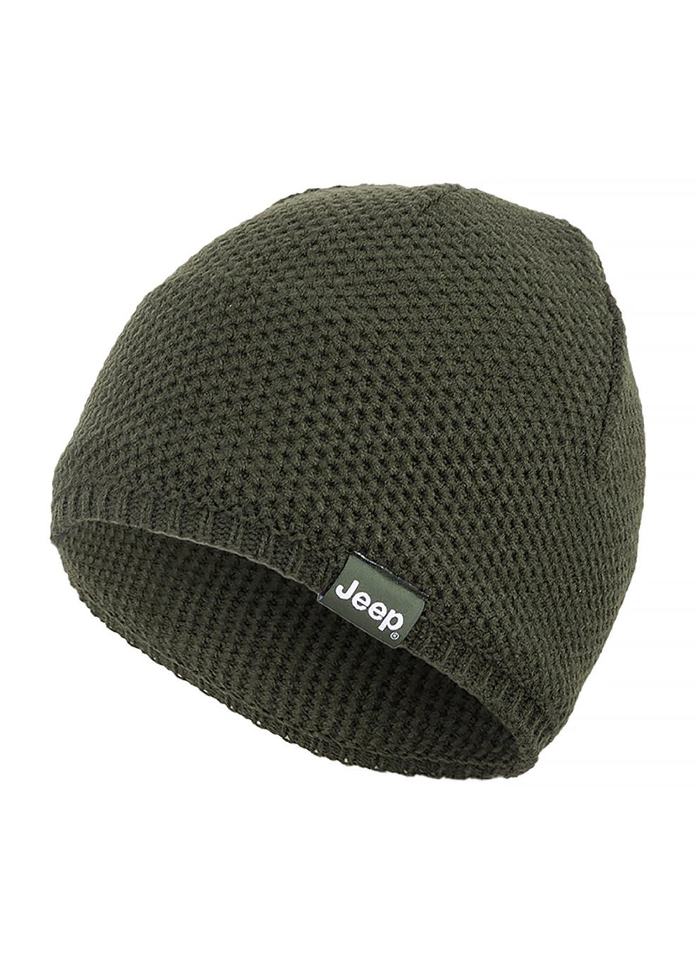 Шапка мужская JEEP TRICOT HAT J22W Хаки (O102599-E849)