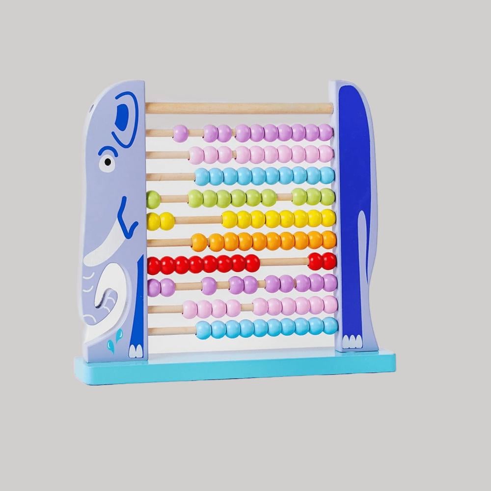 Рахівниця Elephant abacus дерев'яна Multicolor (123819)