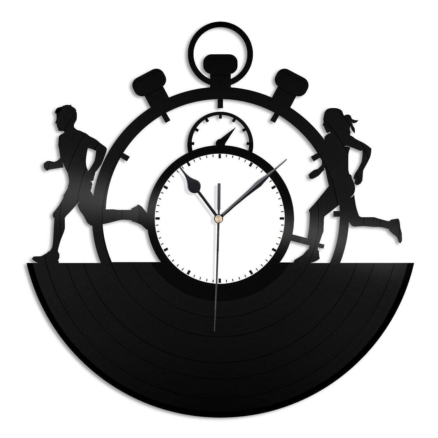 Часы настенные Бег 1888 из виниловой пластинки