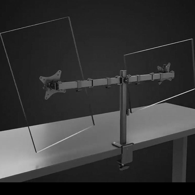 Кронштейн для монітора Brateck LDT66-C024 для двох моніторів 15-26" Чорний (22631568) - фото 3