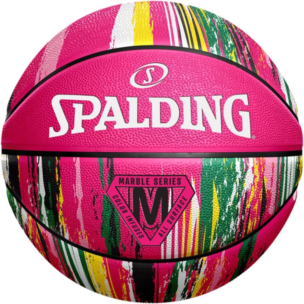 Мяч баскетбольный Spalding Marble Ball Unisex р. 7 Розовый (689344406510)