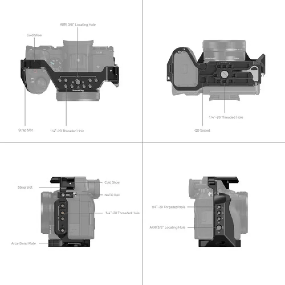 Клетка для камеры SmallRig Full Camera Cage Sony Alpha a7/a1 - фото 3 Клетка для камеры SmallRig Full Camera Cage Sony Alpha a7/a1 - фото 3