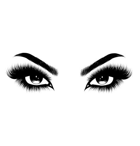 Наклейка интерьерная FroDecal Красивые глаза 1200х400 мм Черный (fr00048_1_070)