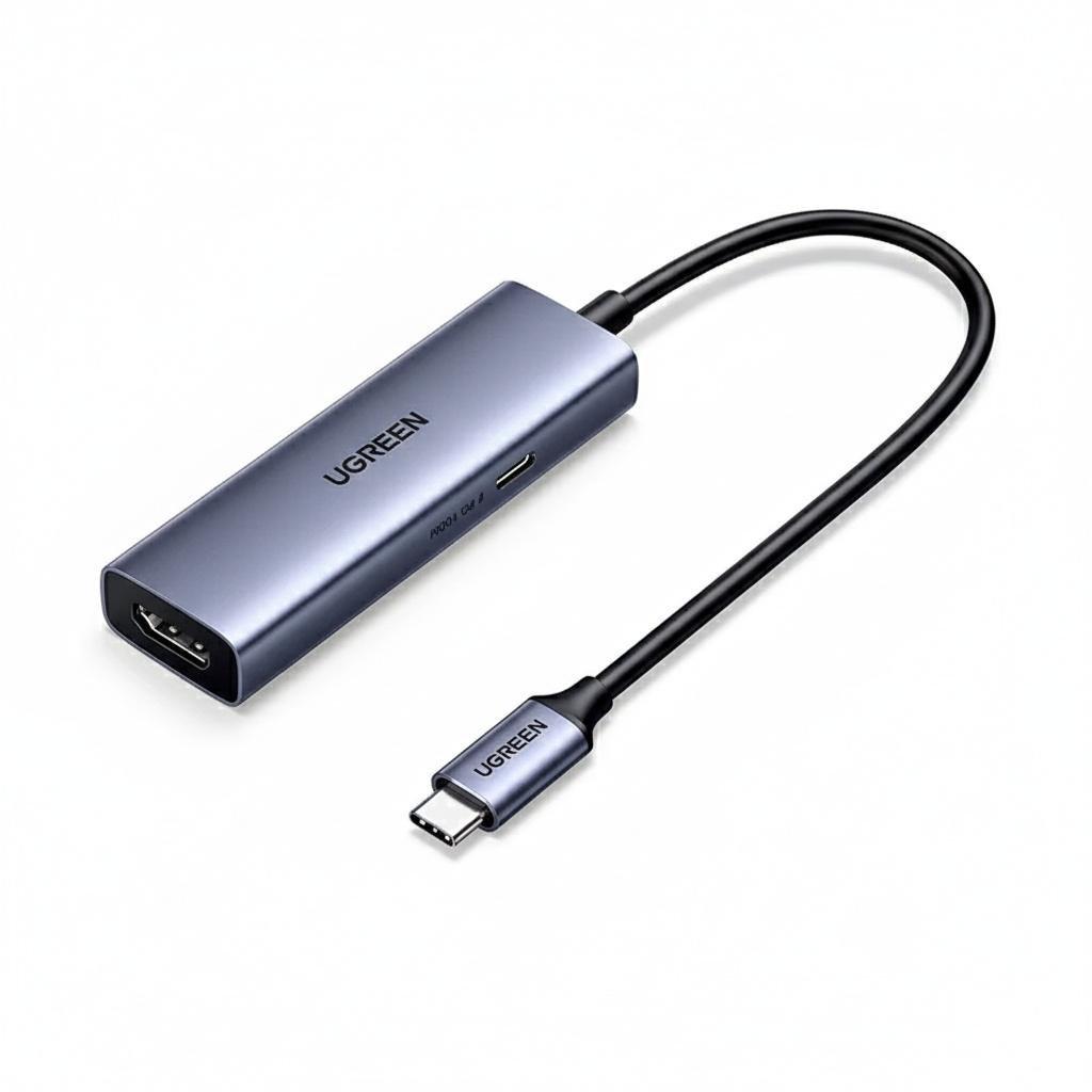 Карта видеозахвата HDMI на USB-C UGREEN UG303 2K/PD 100 Вт Серый (35866)