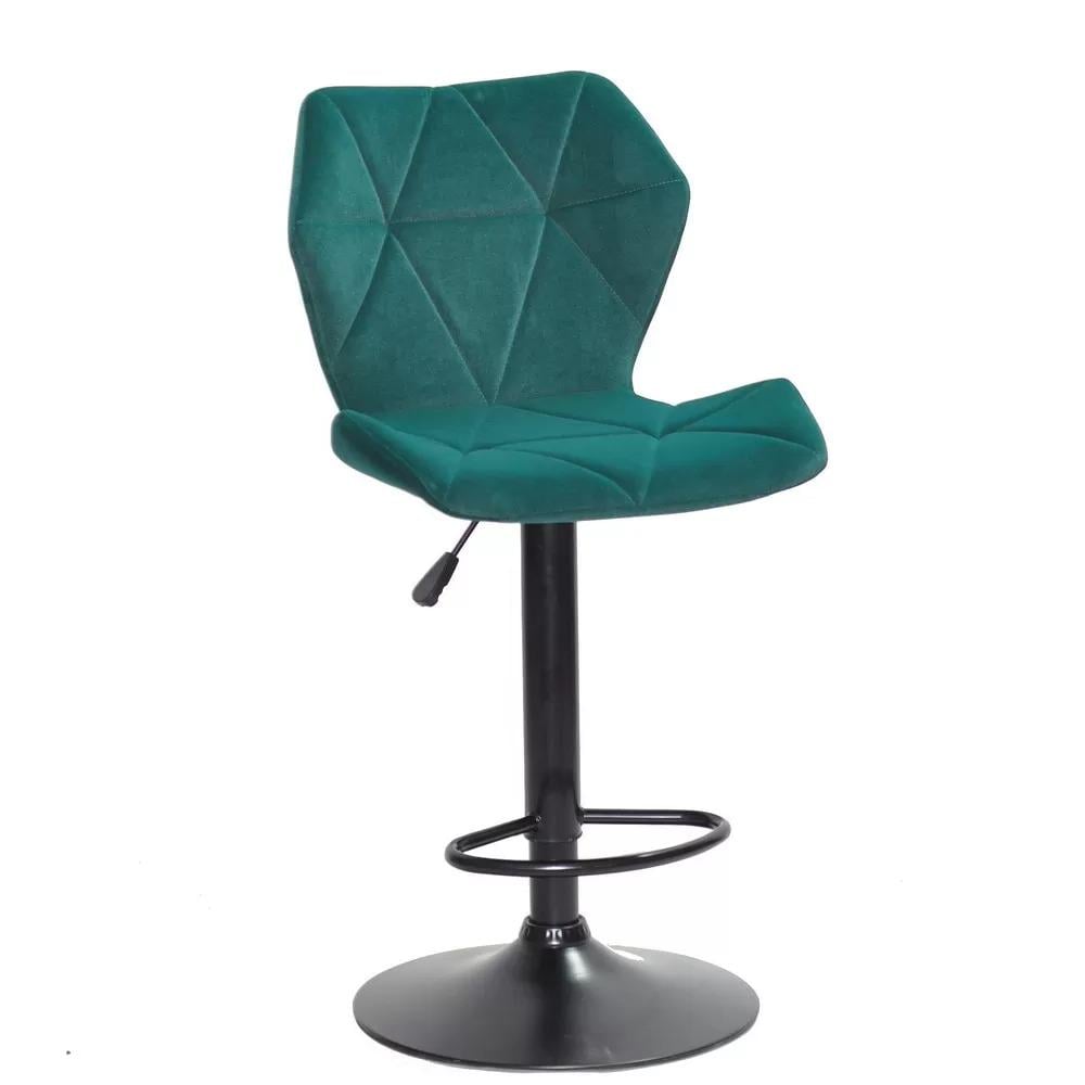 Барный стул TECHNO BLACK LITE бархат Зеленый (101103)