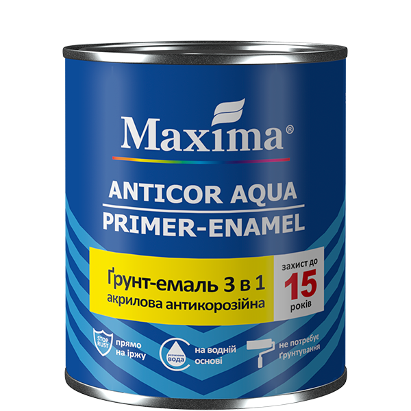 Ґрунт-емаль 3в1 Anticor Aqua Maxima 0,9 кг Жовтий (2792905323) Ґрунт-емаль 3в1 Anticor Aqua Maxima 0,9 кг Жовтий (2792905323)