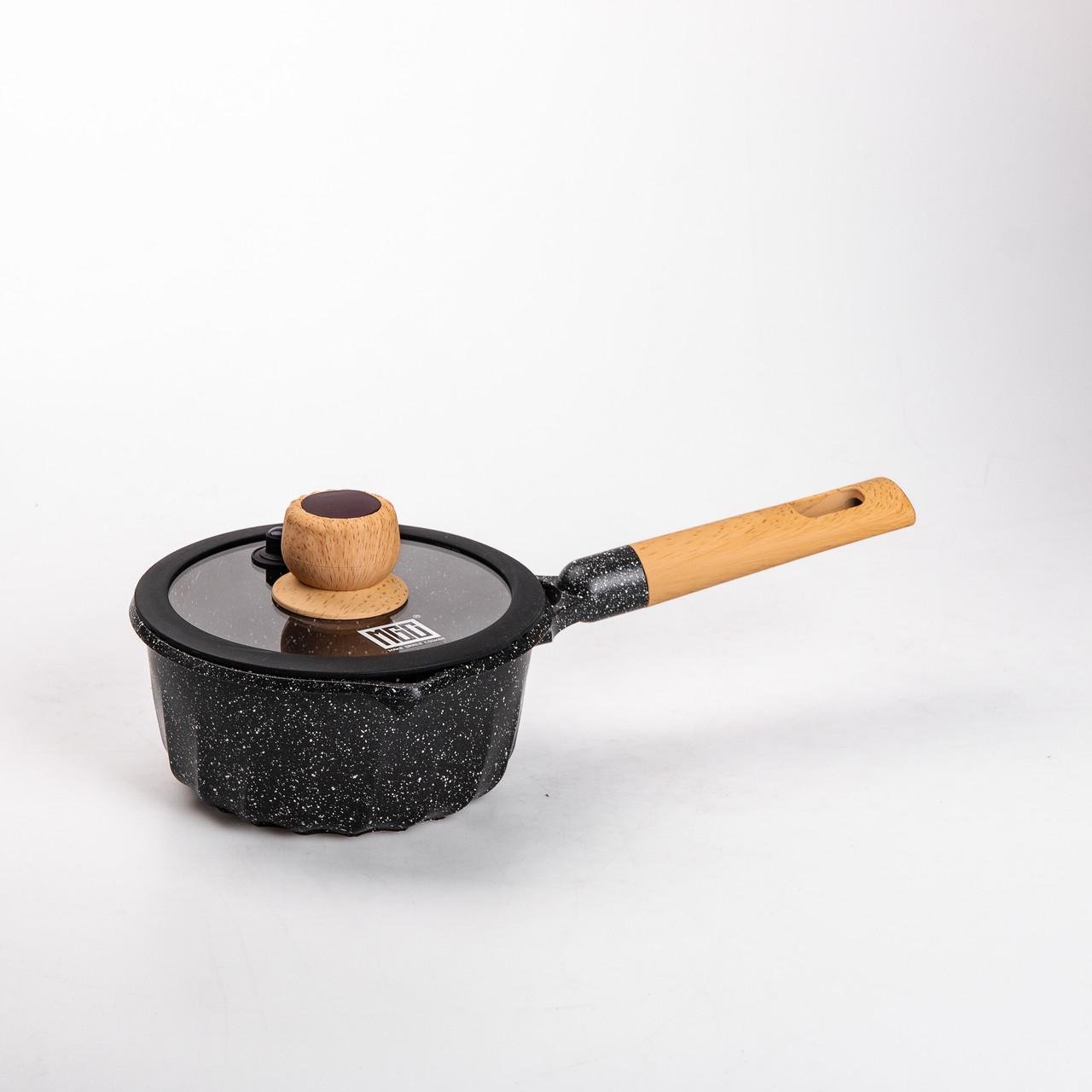 Набір посуду MGC з 4 каструль та сковорідок Чорний - фото 5 Набір посуду MGC з 4 каструль та сковорідок Чорний - фото 5