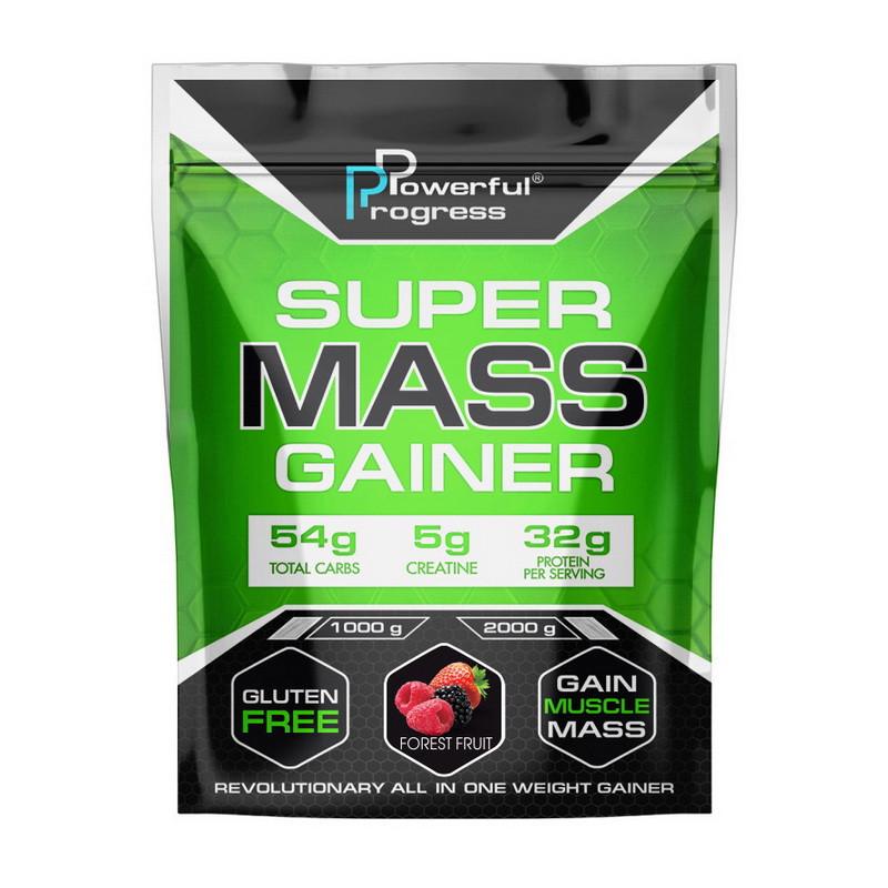 Гейнер Powerful Progress Super Mass Gainer 2 кг Клубника (10838-01)