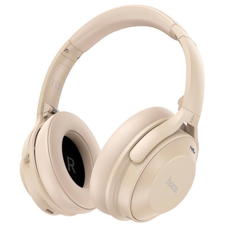 Наушники Hoco W37 Bluetooth с активным шумоподавлением BT5.3 500 mAh 33h Gold (000361)