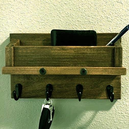 Ключница деревянная Осгорд 4 Мускат (КЛЧ-411007)