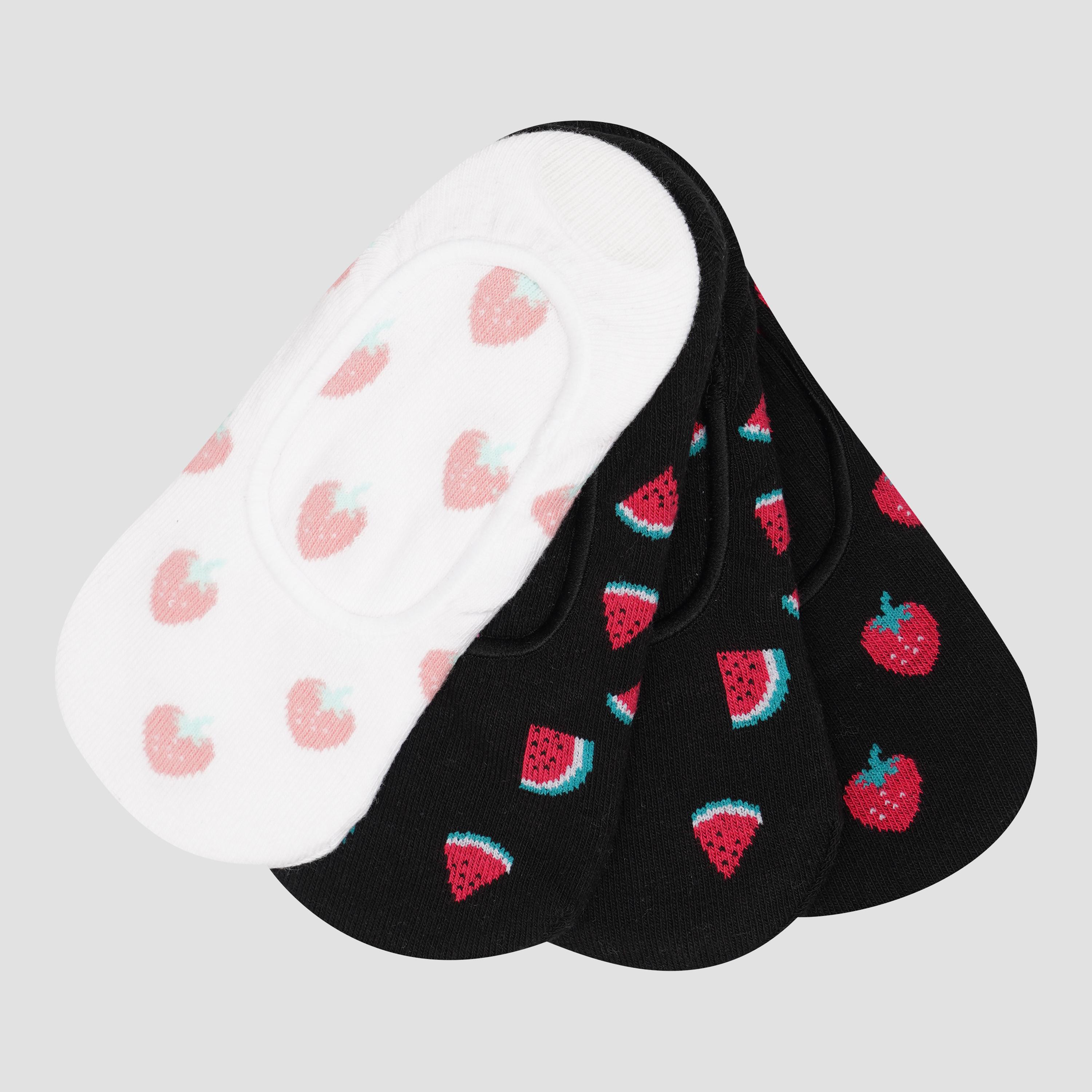 Носки C&A р. 39-42 принт 4 пары Черный/Белый (241554784)