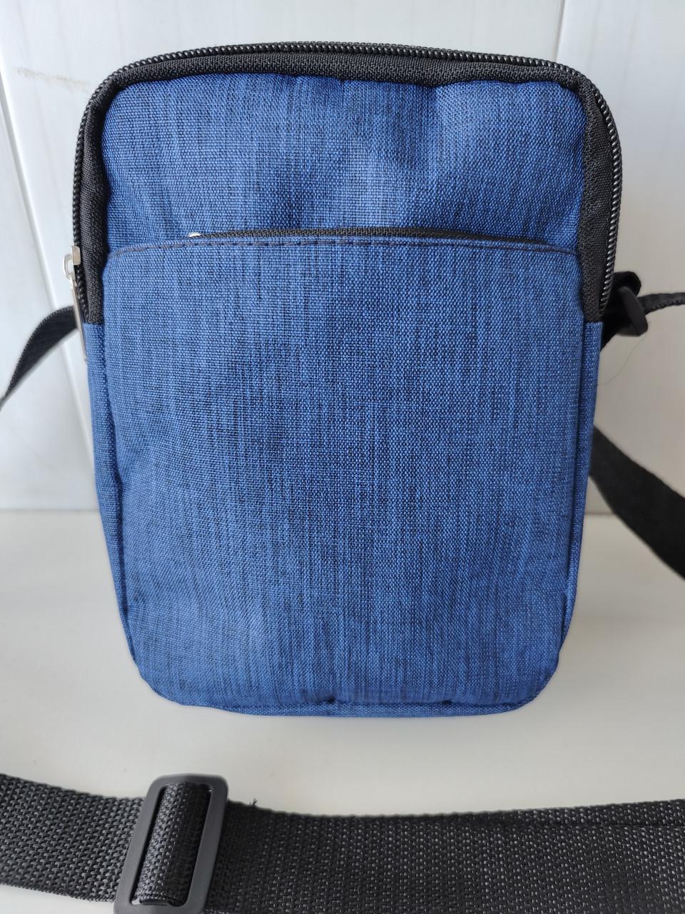 Барсетка спортивна LDA-122-17 через плече Синій (DR016072)