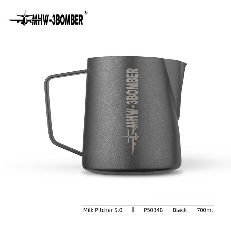 Питчер с ручкой для молока MHW-3BOMBER 5,0 700 мл Matte Black (P5034B) - фото 6 Питчер с ручкой для молока MHW-3BOMBER 5,0 700 мл Matte Black (P5034B) - фото 6