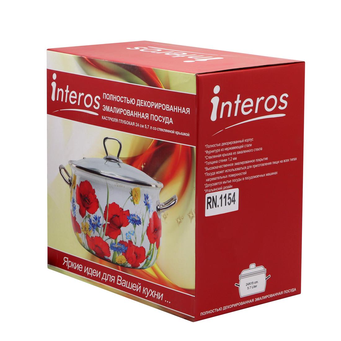 Кастрюля эмалированная Анжелика 5,7 л (1154) - фото 4