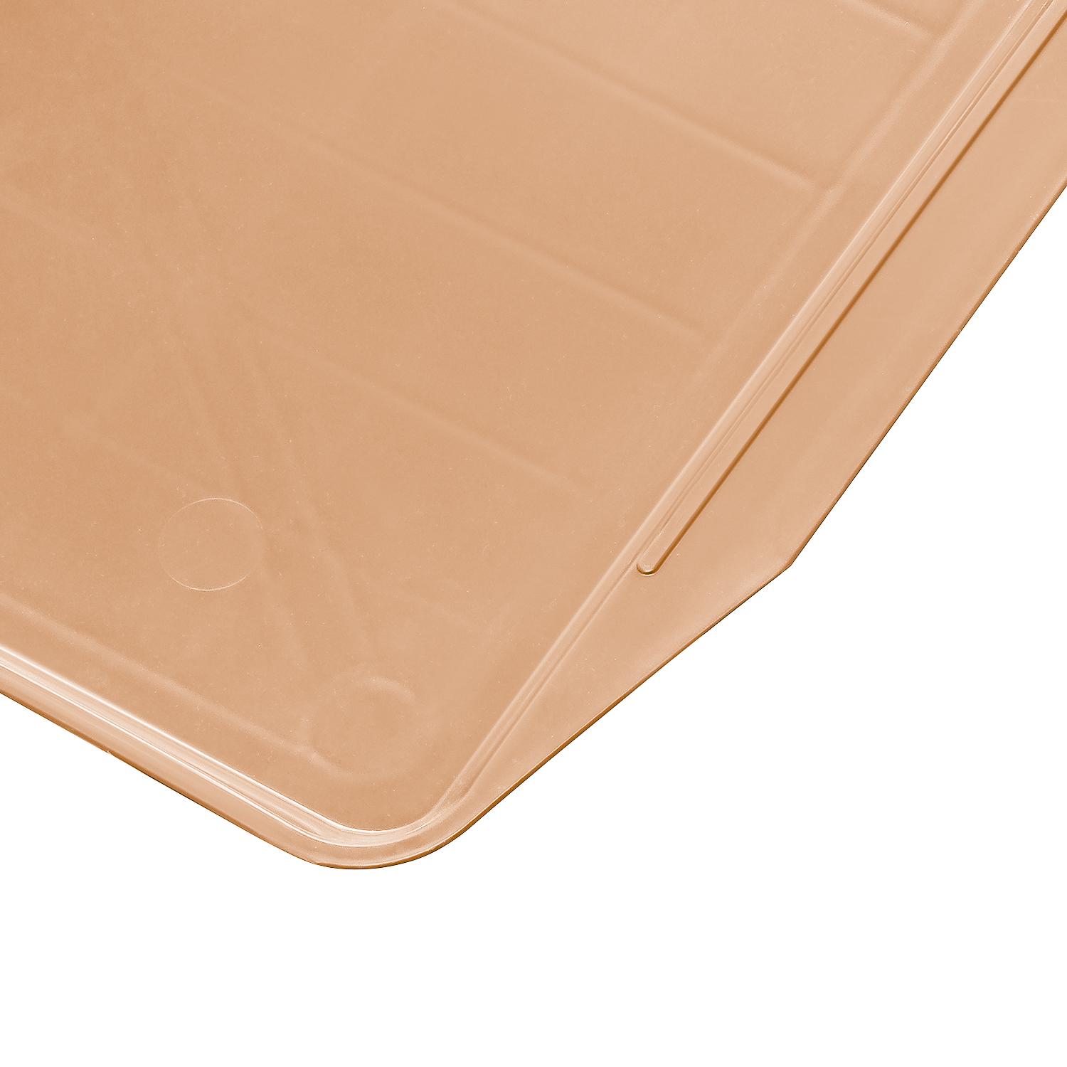 Піднос з ручками Полімет 48,5x35,5 см Бежевий (18122405) - фото 4 Піднос з ручками Полімет 48,5x35,5 см Бежевий (18122405) - фото 4