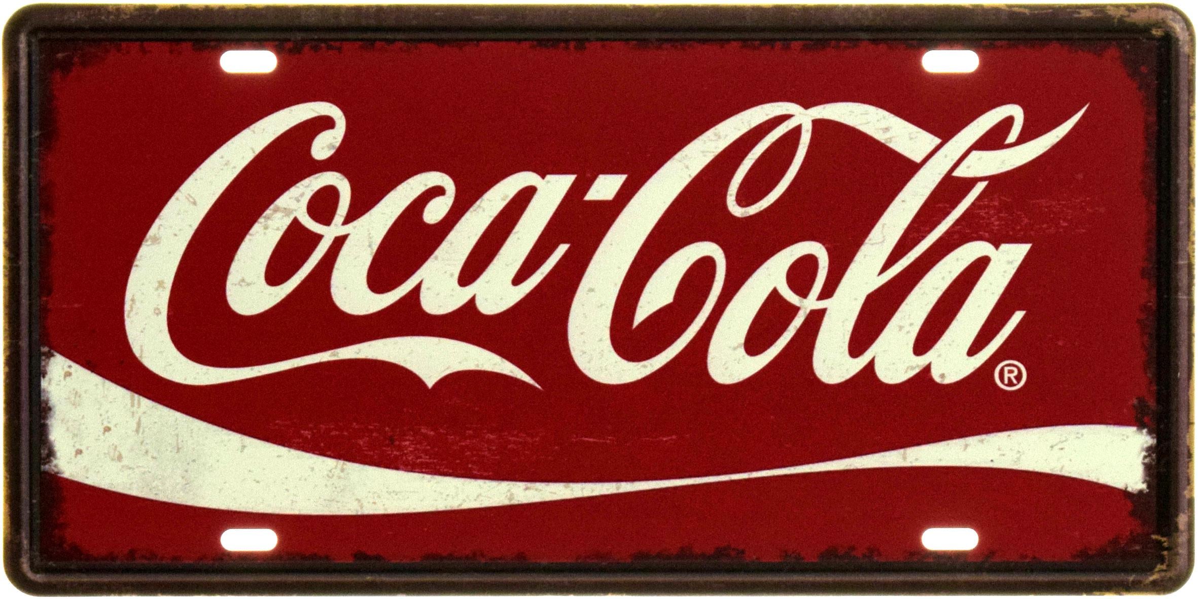Табличка металева "Coca-Cola" 15x30 см (ms-104619)