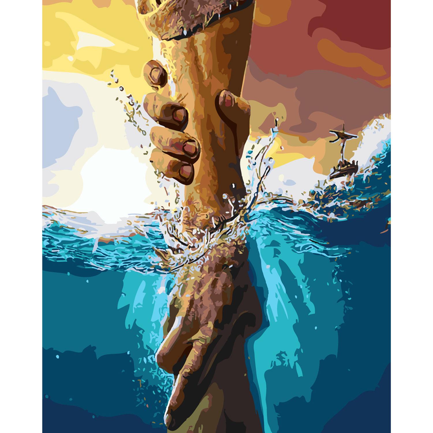 Картина по номерам Strateg Рука помощи 40х50 см (SY6114)