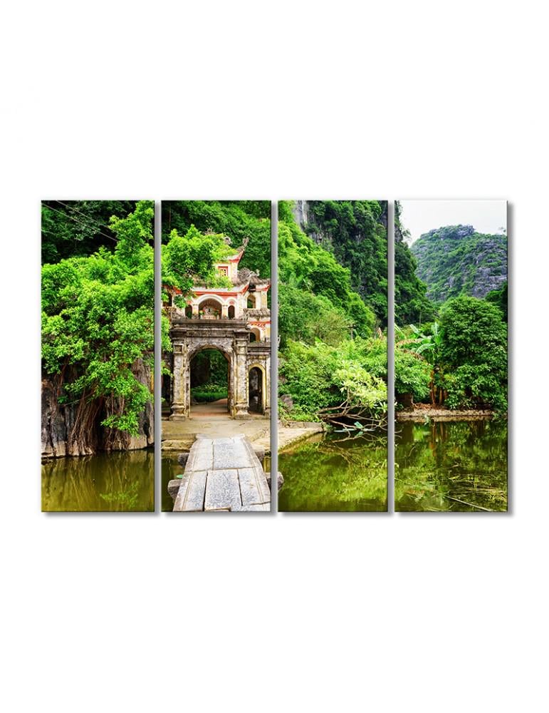 Картина модульная Парк Туи Сон Вьетнам 4 модуля 120x180 см