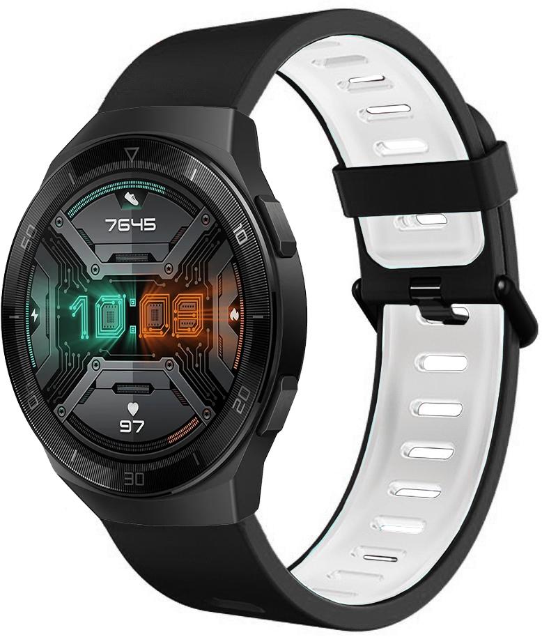 Ремешок Traf для Huawei Watch GT2e 46 мм Black/White (20440)