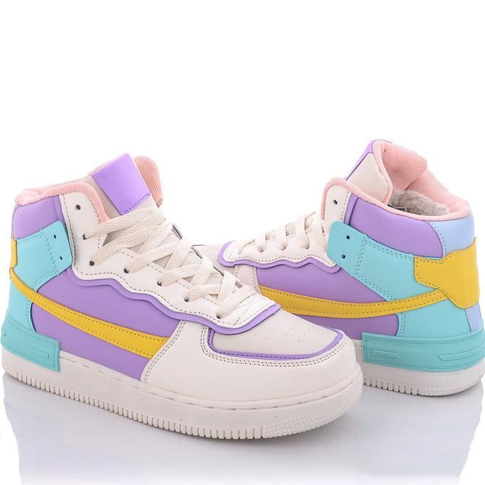 Зимние спортивные ботинки на овчине Navigator C1806-13 р. 39 Бежево-фиолетовый