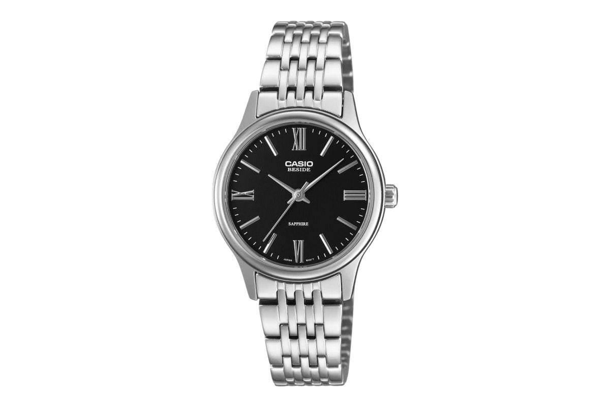 Женские часы Casio BLS-100D-1A сапфировое стекло черный циферблат
