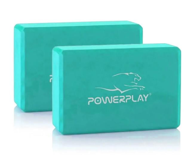 Блоки для йоги PowerPlay 4006 Yoga Brick EVA 2 шт. Мятный (PP_4006_Mint_2in)